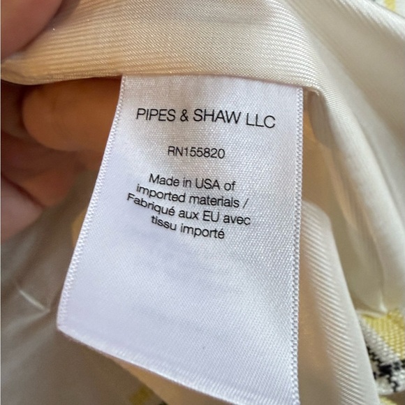 Veronica Beard VB Schoolboy Yellow + Green Plaid  Dickey Jacket Blazer 6 - Picture 8 of 11